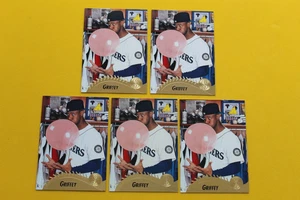 Lote de 5 tarjetas de béisbol Pinnacle 1995 Ken Griffey Jr #128 - Imagen 1 de 6
