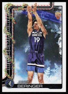 2025-2026 Topps Basketball Holiday Joan Beringer #H177 RC Minnesota Timberwolves - Bild 1 von 10