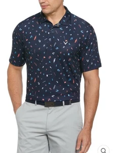 Callaway Herren Kurzarm All Over Tee Time Print Polo Größe XXL Neu Mit Etikett - Bild 1 von 9