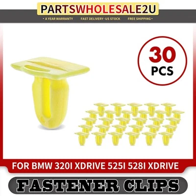 30x 6mm Nylon Door Sill Clips Fasteners for BMW Vehicles 99-10 12-19 51478244458 - Image 1 of 4