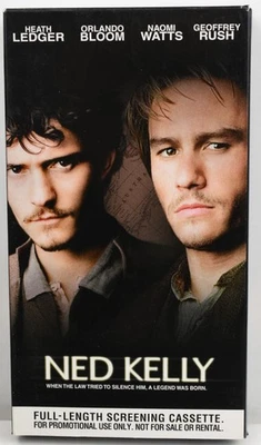 Ned Kelly 2003 Retail Screener VHS Heath Ledger Orlando Bloom Naomi Watts Foto 1 de 4