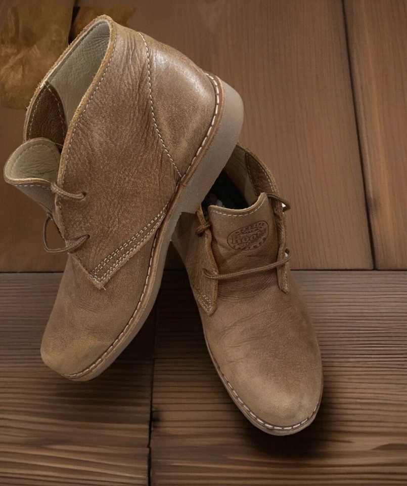 Botas Chukka Roots Desert Cuero Gamuza Tostado Talla 8.5 Con Cordones Hechas en Canadá 🇨🇦 Foto 1 de 4