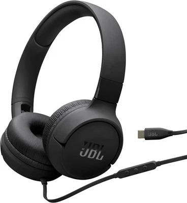 JBL Tune 520C, kabelgebundene On-Ear-Kopfhörer mit Mikrofon, USB-C Anschluss - Bild 1 von 4