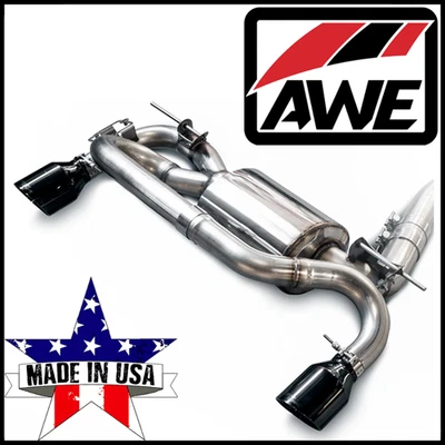 Sistema de escape eje trasero AWE Touring 3" apto para BMW M235i/M240i 2014-2021 cupé base Foto 1 de 3