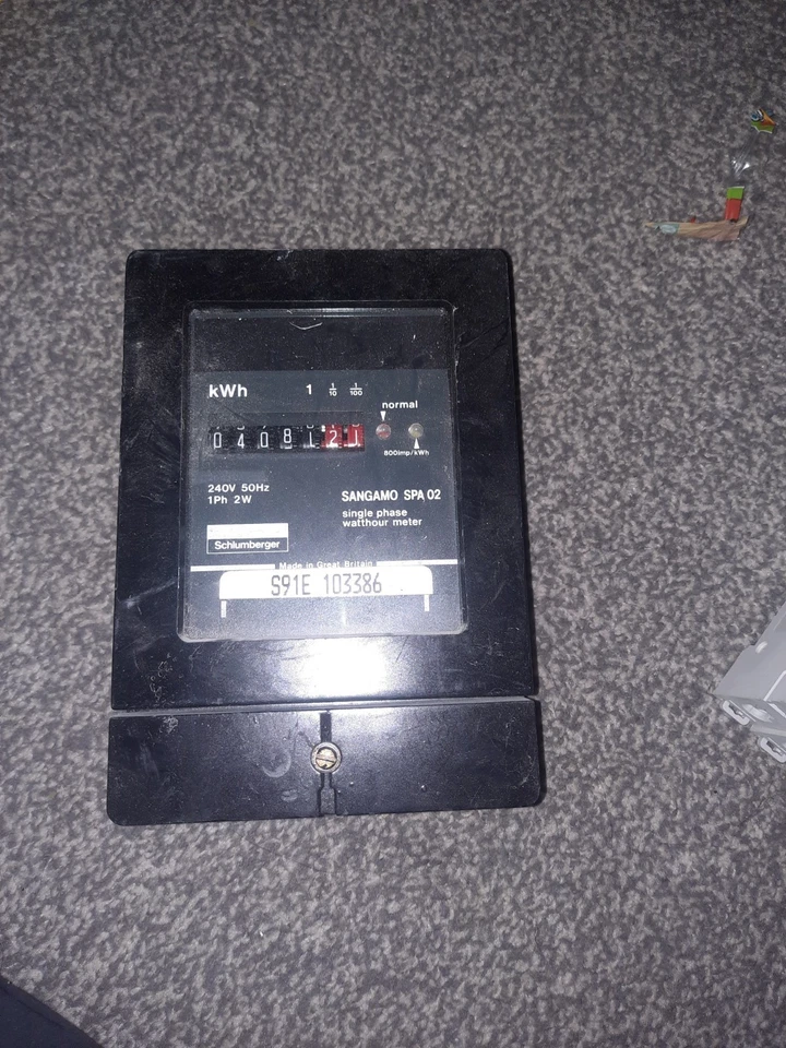 Schlumberger Sangamo Spa 02 Single-Phase Waterhour Meter Great Britain - Image 1 of 1