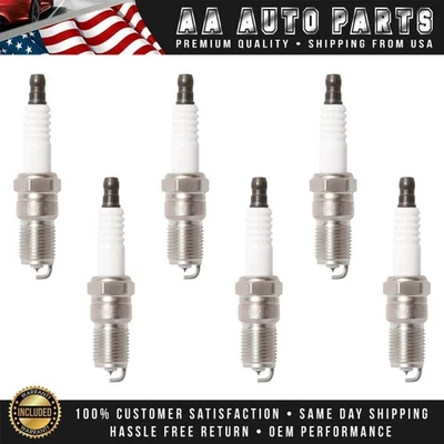 Juego de 6 bujías Platinum para Ford Fusion 2006-2009 3,0 L V6 SP433 AGSF32WM Foto 1 de 4
