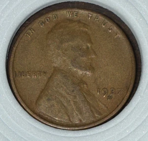 1937 s Copper Lincoln Wheat Ear One Cent Mint Error Circulated  - Picture 1 of 16