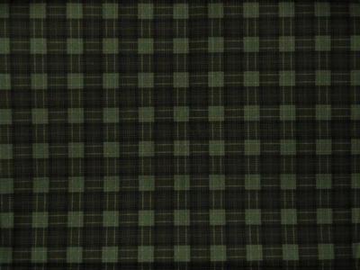 Christmas Plaid Curtain Valance Green Black  3/4" squares   42" x 14" - Image 1 of 2
