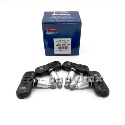 4x 42753-STK-A04 For Honda Pilot Alloy Acura DENSO Tire Pressure Sensor TPMS - Image 1 of 4