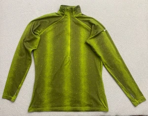 Nike Pro Dri- Fit Correr Para Mujer XL Verde Pulgar Lazos 1/2 Cremallera - Imagen 1 de 10
