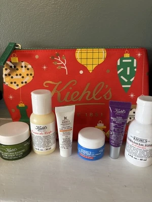 Kiehl's Bundle - Avocado Face Mask, Body Lotion, Toner, Gel cream, serum, bag - Image 1 of 4