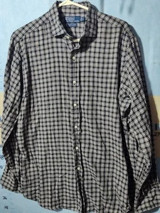 2 Polo Ralph Lauren Lowell Sport Button Down Shirt Plaid Cotton Men's Large  - Picture 1 of 13