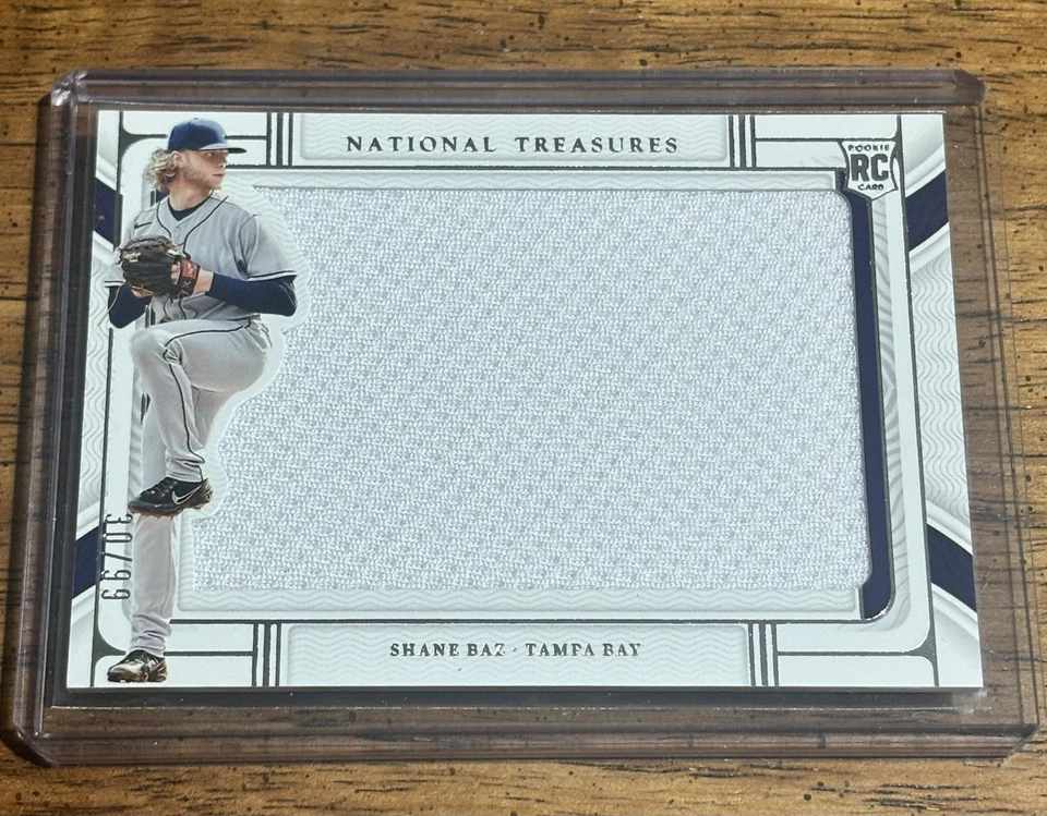 2022 Panini National Treasures Rookie Silhouettes Shane Baz #RS-SB /99 Patch RC - Image 1 of 2