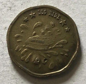 Medalla moneda paseo tronco parque de atracciones seis banderas - Imagen 1 de 2