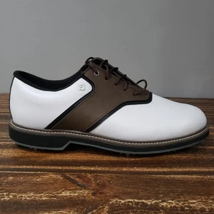 FootJoy FJ Originals Herren Größe 11,5 Weite Weiß Braun Schwarz Männer Golfschuhe Neu - Bild 1 von 13