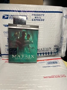 NEW MATRIX REVOLUTIONS 4K UHD+(2) BLU-RAY (DOUBLE LENTI SLIP) STEELBOOK MANTALAB - Picture 1 of 14