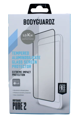 BodyGuardz Pure2 LG K30/Phoenix Plus Tempered Glass Screen Protector - Clear - Image 1 of 4