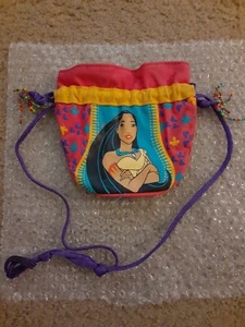 Disney's Pocahontas Bag Pocahontas Purse 90s Satchel Pink & Yellow Shoulder Bag - Picture 1 of 12