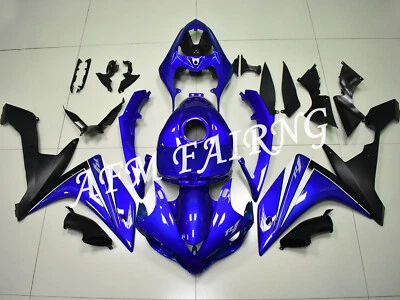 Blue Black ABS Injection Mold Bodywork Fairing Kit Panels for YZF R1 2007 2008 - Image 1 of 4