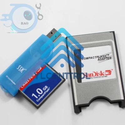 3 piece set NEW CNC 1.0GB CF CF card+CF-PCMCIA adapter+SSK USB2.0 card reader - Image 1 of 3