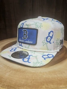 Boston Red Sox New Era Floral Golfer Rope Trucker Snapback Adjustable Hat Cap - Picture 1 of 11