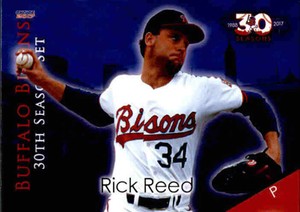2017 Buffalo Bisons 30th Season Choice #22 Rick Reed - NM Baseball Card