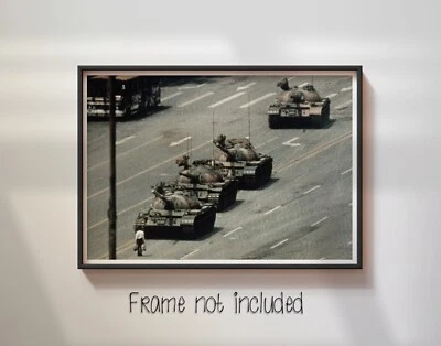 Tank Man Tiananmen Square Protest - High Quality Poster - Image 1 of 4