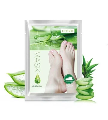 1Pair Aloe Peeling Foot Mask for Legs Feet Mask Exfoliating Socks for Pedicure Foto 1 de 3