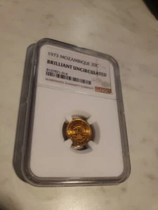 1973 Mozambique 20 Centavos - NGC BU Brilliant Uncirculated - Picture 1 of 2