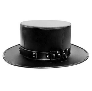 Pest Arzt Maske Vögel lange Nase Schnabel Kunstleder Hut Steampunk Halloween - Bild 1 von 6