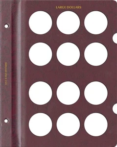 Álbum de monedas Whitman Prestige™ - página grande en blanco de dólares - 12 aperturas - Borgoña - Imagen 1 de 1