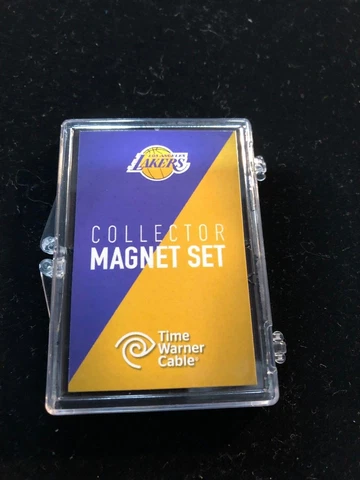 LOS ANGELES LAKERS 3 Piece Collector Magnet Set in Case - NEW - NBA - Showtime Cover