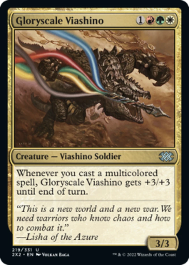 x1 Gloryscale Viashino - Double Masters 2022 - NM - MTG - Image 1 of 1