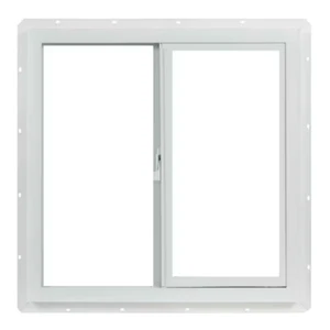 23.5 in. x 23.5 in. utility left-hand single slider vinyl window dual pane ins - Picture 1 of 7