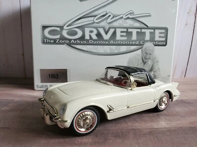 1953 Chevy Corvette действие Zora Arkus-Duntov масштаб 1:32 литая модель автомобиля белый - Изображение 1 из 4