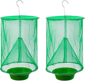 2 Pcs The Ranch Fly Trap Outdoor Fly Trap Killer Bug Cage Net Perfect For Horses - Picture 1 of 11