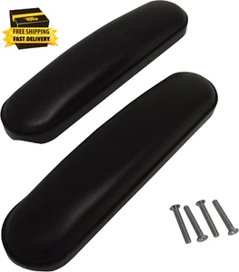 Almohadillas universales para brazos de silla de ruedas de longitud de escritorio (9-1/8") negras (par), universales: Fi - Imagen 1 de 2