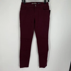 INC Denim Damen Skinny Leg Regular Fit Jeans Burgundy Gr. 0 - Bild 1 von 4