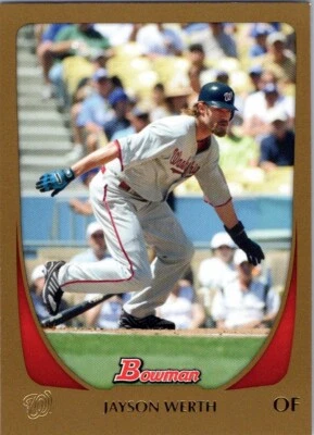 2011 Bowman Gold #121 Jayson Werth Washington Nationals - Image 1 of 2