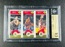1996-97 Collectors Choice Chicago Bulls KUKOC/PIPPEN/RODMAN BGS9.5