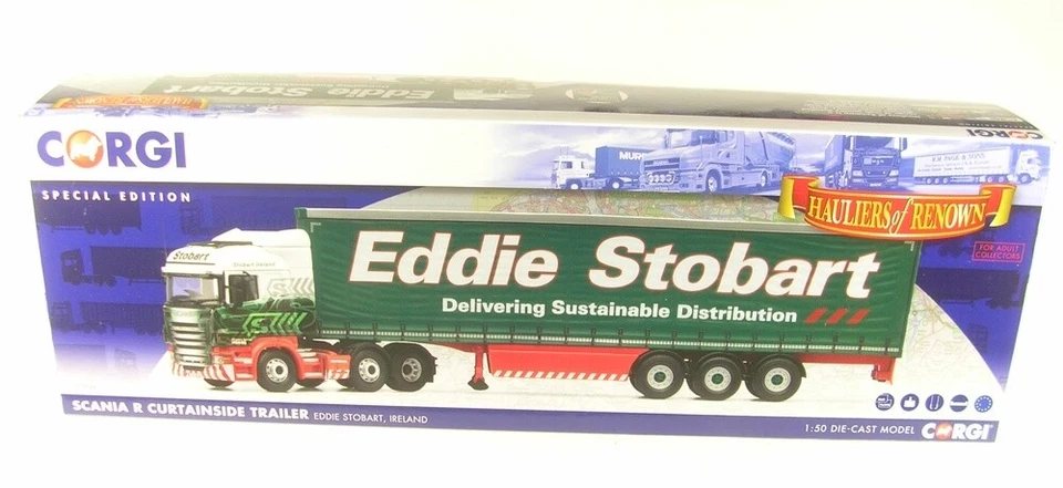Scania R Curtainside Trailer Eddie Stobart, Ireland 1:50 Corgi - Image 1 of 1