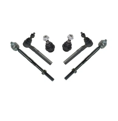 Kit de suspensión de rótulas inferiores extremos de varilla de amarre interior exterior de 6 piezas para Hummer H3 H3T Foto 1 de 4