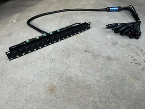 16 channels Rack Mount TRS XLR Combo Snake Cable 5.5ft Patch Cable Extensions - Picture 1 of 5