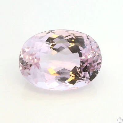 9.90 Carat Natural Kunzite 15 x 11 mm Oval Faceted Gemstone Loose - Image 1 of 4