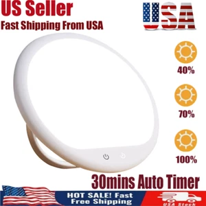 Light Therapy Lamp,Happy Bright White Lamps Adjustable Brightness Touch Control - Picture 1 of 8