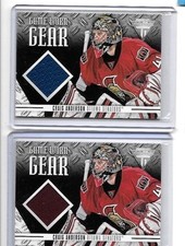CRAIG ANDERSON 2012-13 PANINI TITANIUM GAME WORN GEAR GAME WORN JERSEY