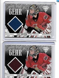CRAIG ANDERSON 2012-13 PANINI TITANIUM GAME WORN GEAR GAME WORN JERSEY - Picture 1 of 1