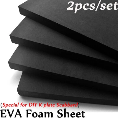 2X EVA Foam Sheet 13/25mm thick for DIY Knife KYDEX Scabbard Making K Plate Acc - Image 1 of 4