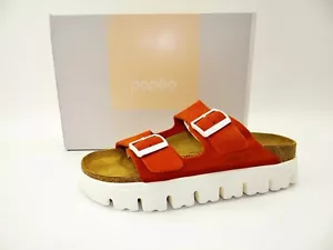 Papillio by Birkenstock ARIZONA PAP CHUNKY Sandalen Pantoletten Tomato Rot Gr.40 - Bild 1 von 12