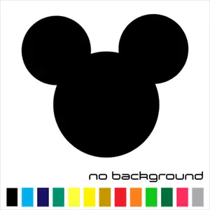 Mickey Mouse Disney gestanzt Vinyl Aufkleber Aufkleber Logo Ohren Form - Bild 1 von 17